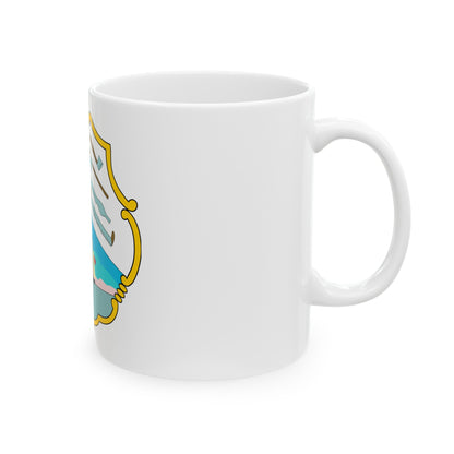 Coat of arms of British Honduras (1819-1907) - White Coffee Mug-The Sticker Space