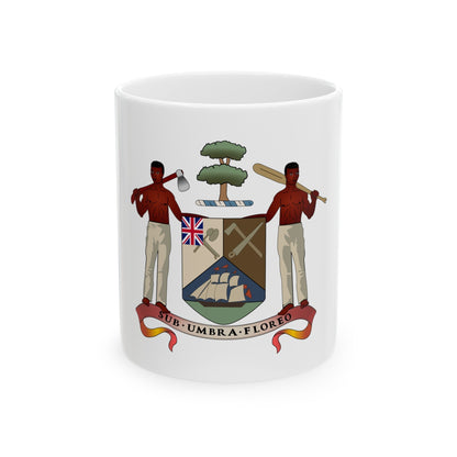 Coat of arms of British Honduras (1907-1967) - White Coffee Mug-11oz-The Sticker Space