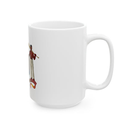 Coat of arms of British Honduras (1907-1967) - White Coffee Mug-The Sticker Space