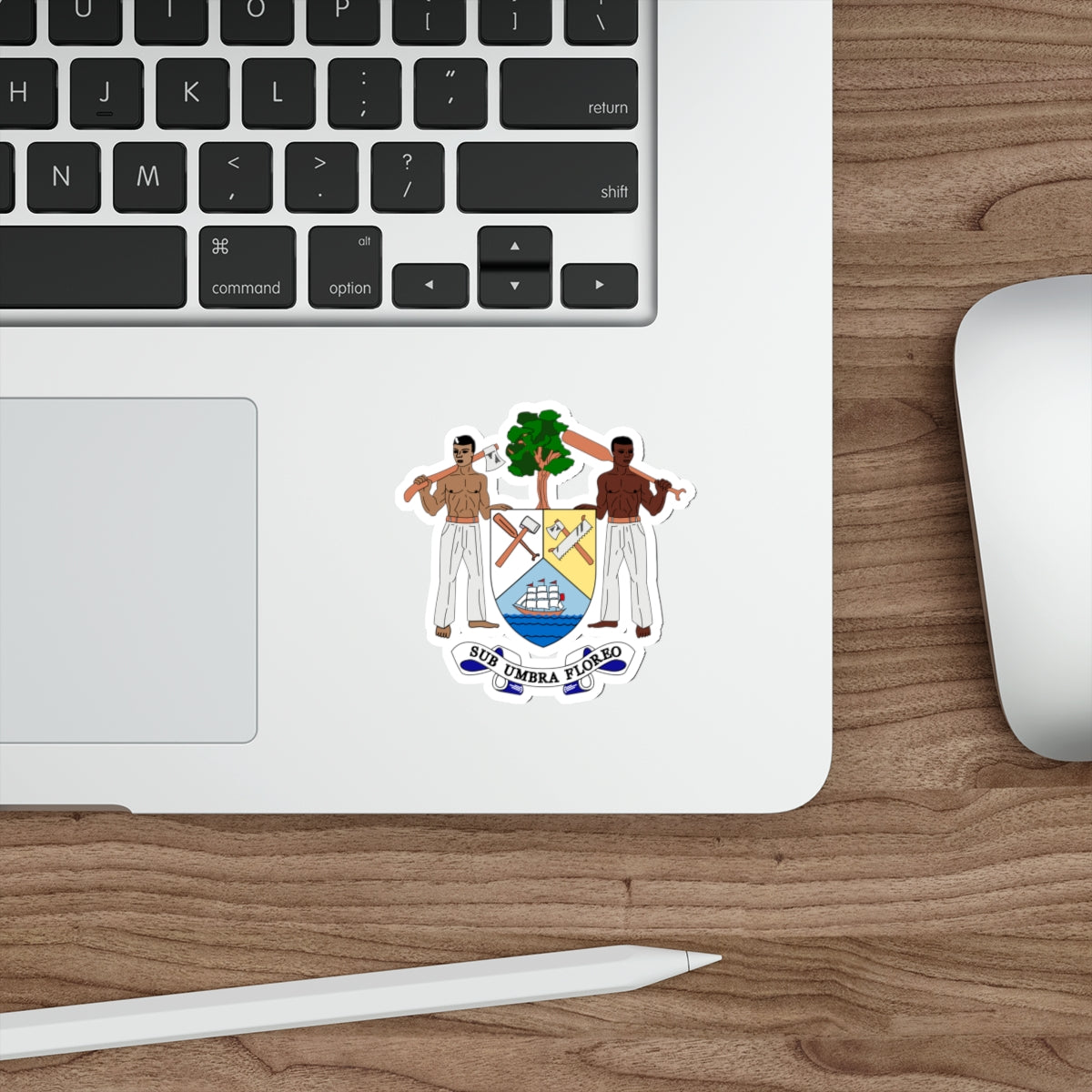 Coat of arms of British Honduras-Belize (1967-1981) STICKER Vinyl Die-Cut Decal-The Sticker Space