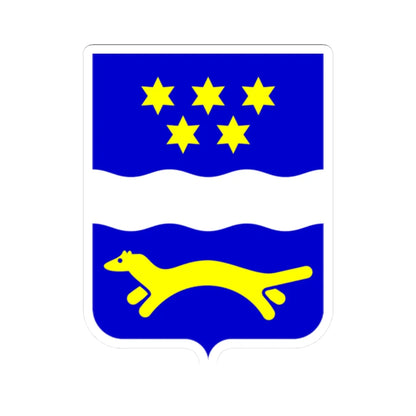 Coat of arms of Brod-Posavina County (Croatia) (Coat of Arms) STICKER Vinyl Kiss-Cut Decal 2 Inch White - The Sticker Space
