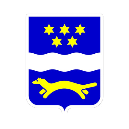 Coat of arms of Brod-Posavina County (Croatia) (Coat of Arms) STICKER Vinyl Kiss-Cut Decal 6 Inch White - The Sticker Space