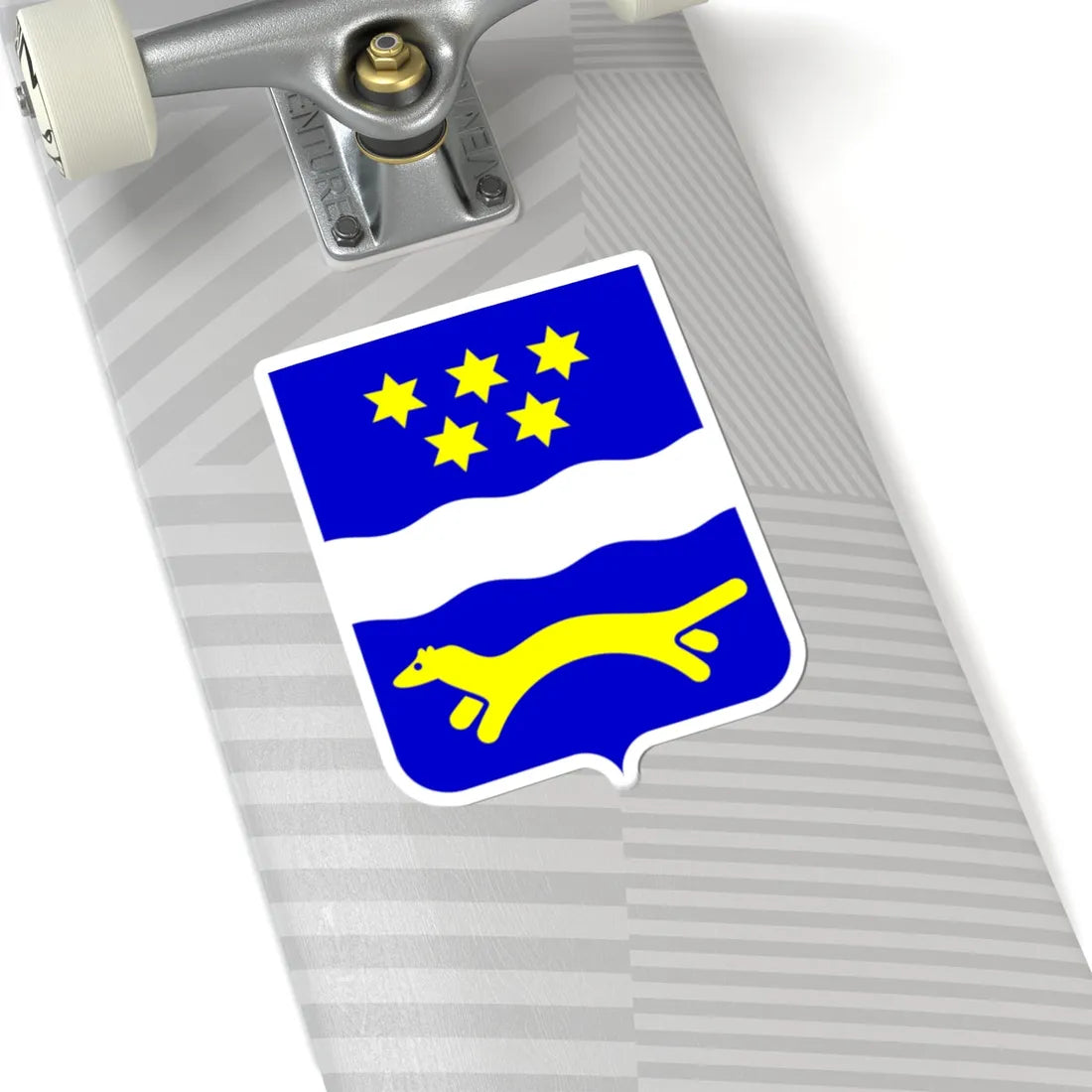 Coat of arms of Brod-Posavina County (Croatia) (Coat of Arms) STICKER Vinyl Kiss-Cut Decal - The Sticker Space