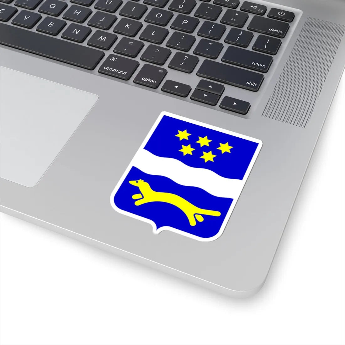 Coat of arms of Brod-Posavina County (Croatia) (Coat of Arms) STICKER Vinyl Kiss-Cut Decal - The Sticker Space