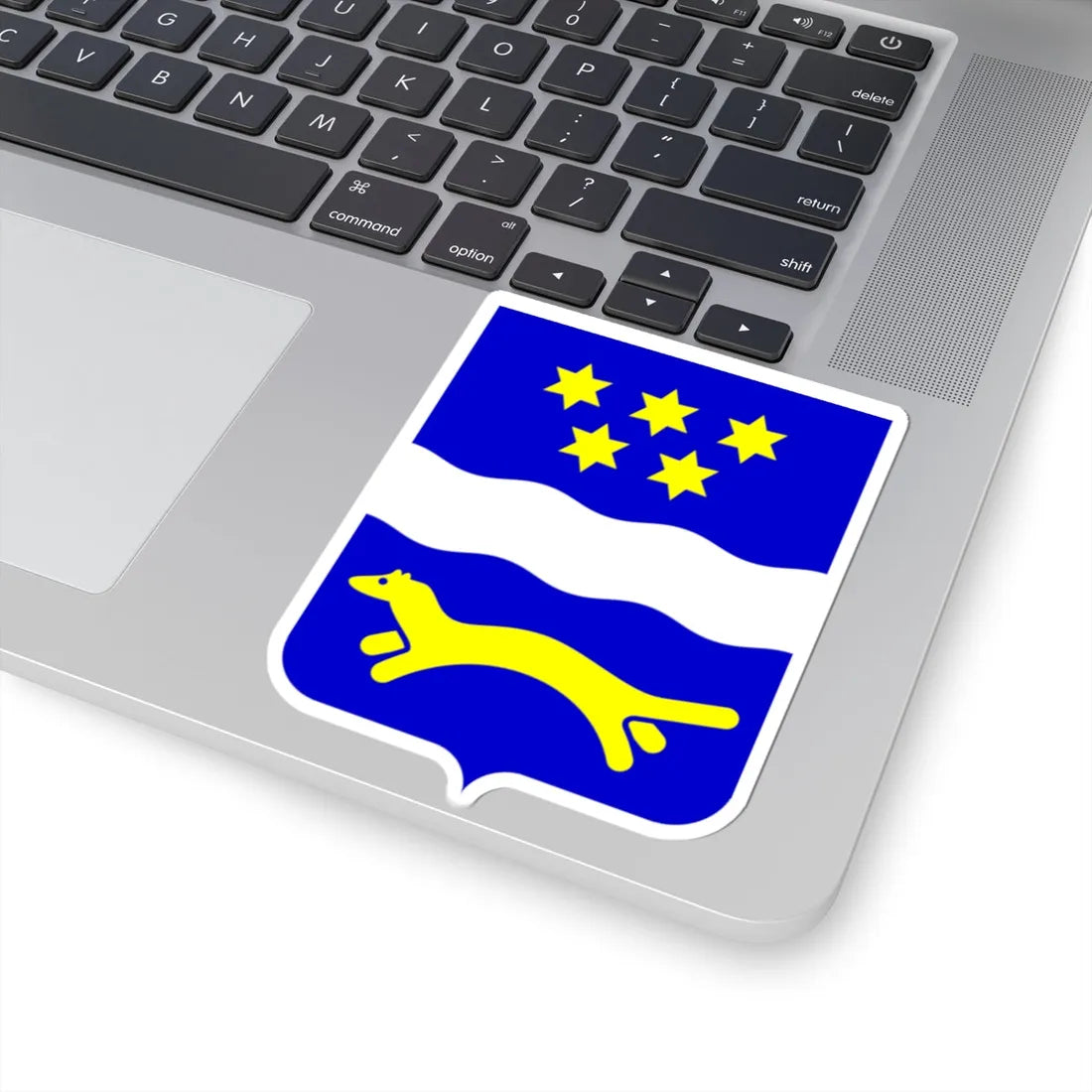 Coat of arms of Brod-Posavina County (Croatia) (Coat of Arms) STICKER Vinyl Kiss-Cut Decal - The Sticker Space