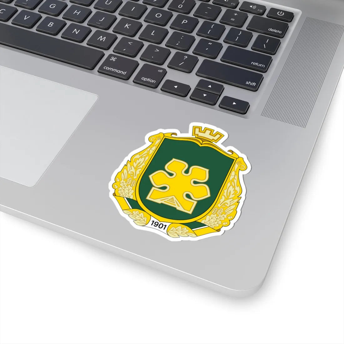 Coat of arms of Bucha (Ukraine) (Coat of Arms) STICKER Vinyl Kiss-Cut Decal - The Sticker Space