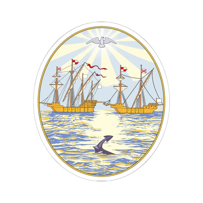 Coat of Arms of Buenos Aires 1649 (Argentina) (Coat of Arms) STICKER Vinyl Kiss-Cut Decal 6 Inch White - The Sticker Space