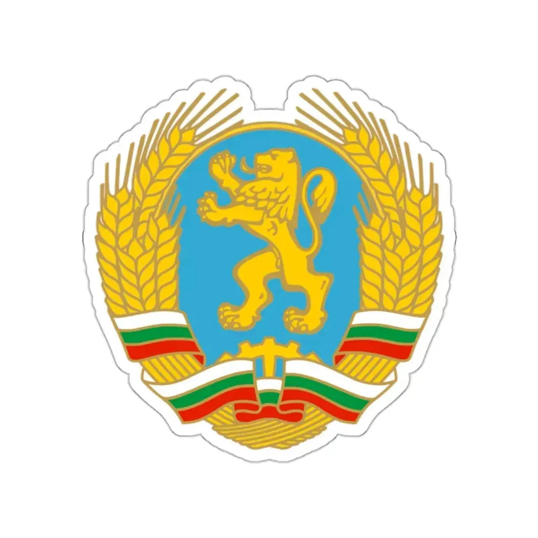 Coat of arms of Bulgaria (1990–1991) STICKER Vinyl Die-Cut Decal 2 Inch - The Sticker Space