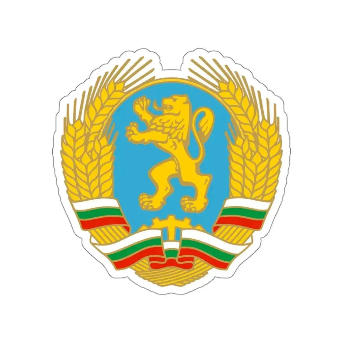 Coat of arms of Bulgaria (1990–1991) STICKER Vinyl Die-Cut Decal - The Sticker Space