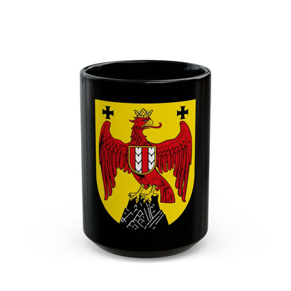 Coat of Arms of Burgenland Austria - Black Coffee Mug-15oz-The Sticker Space