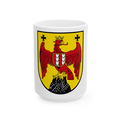 Coat of Arms of Burgenland Austria - White Coffee Mug-15oz-The Sticker Space