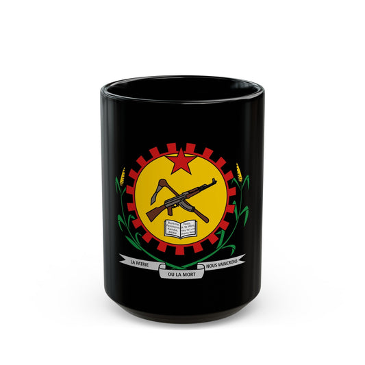 Coat of arms of Burkina Faso 1984-1991 - Black Coffee Mug-15oz-The Sticker Space