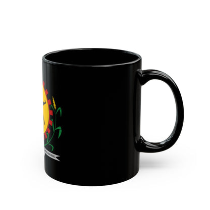 Coat of arms of Burkina Faso 1984-1991 - Black Coffee Mug-The Sticker Space