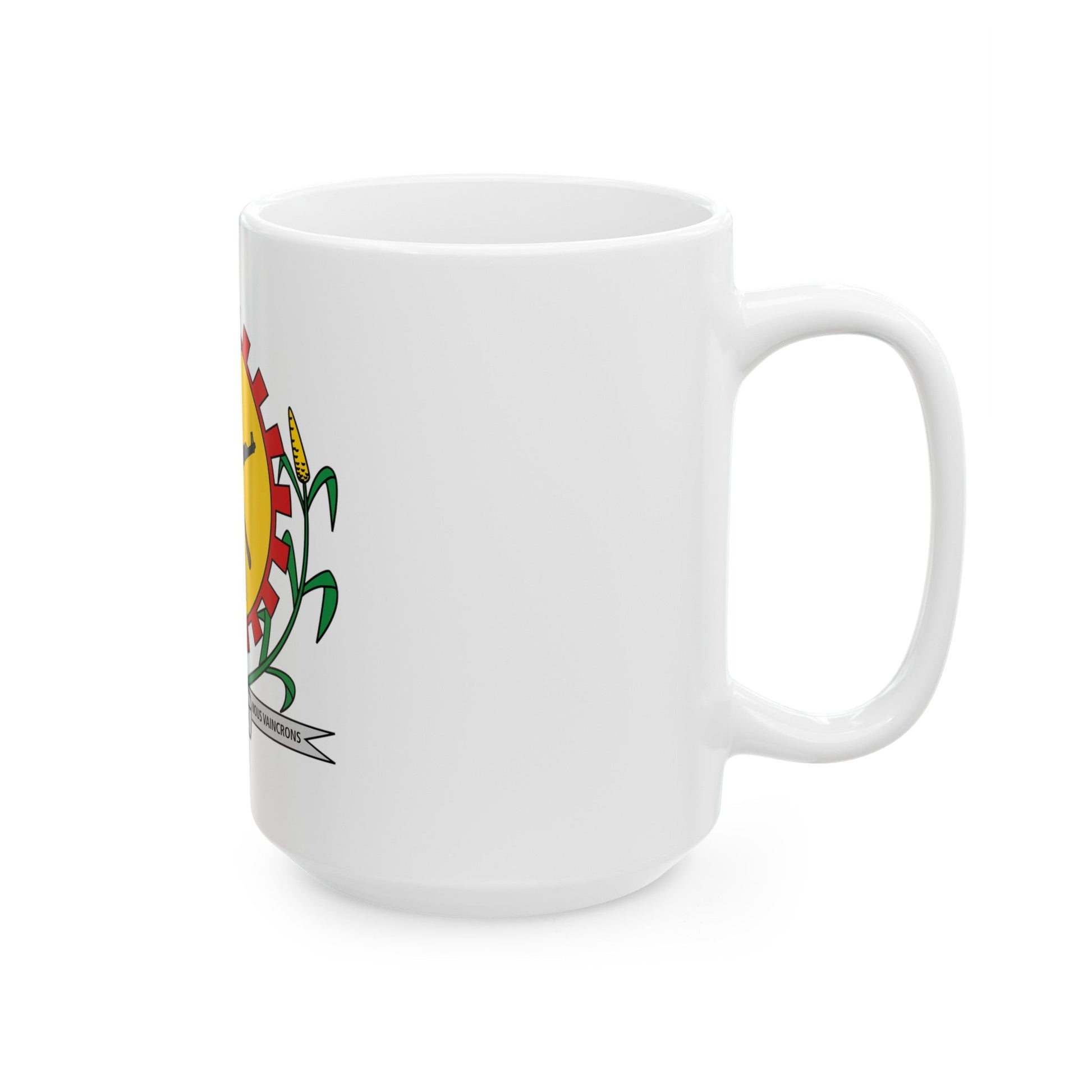 Coat of arms of Burkina Faso 1984-1991 - White Coffee Mug-The Sticker Space