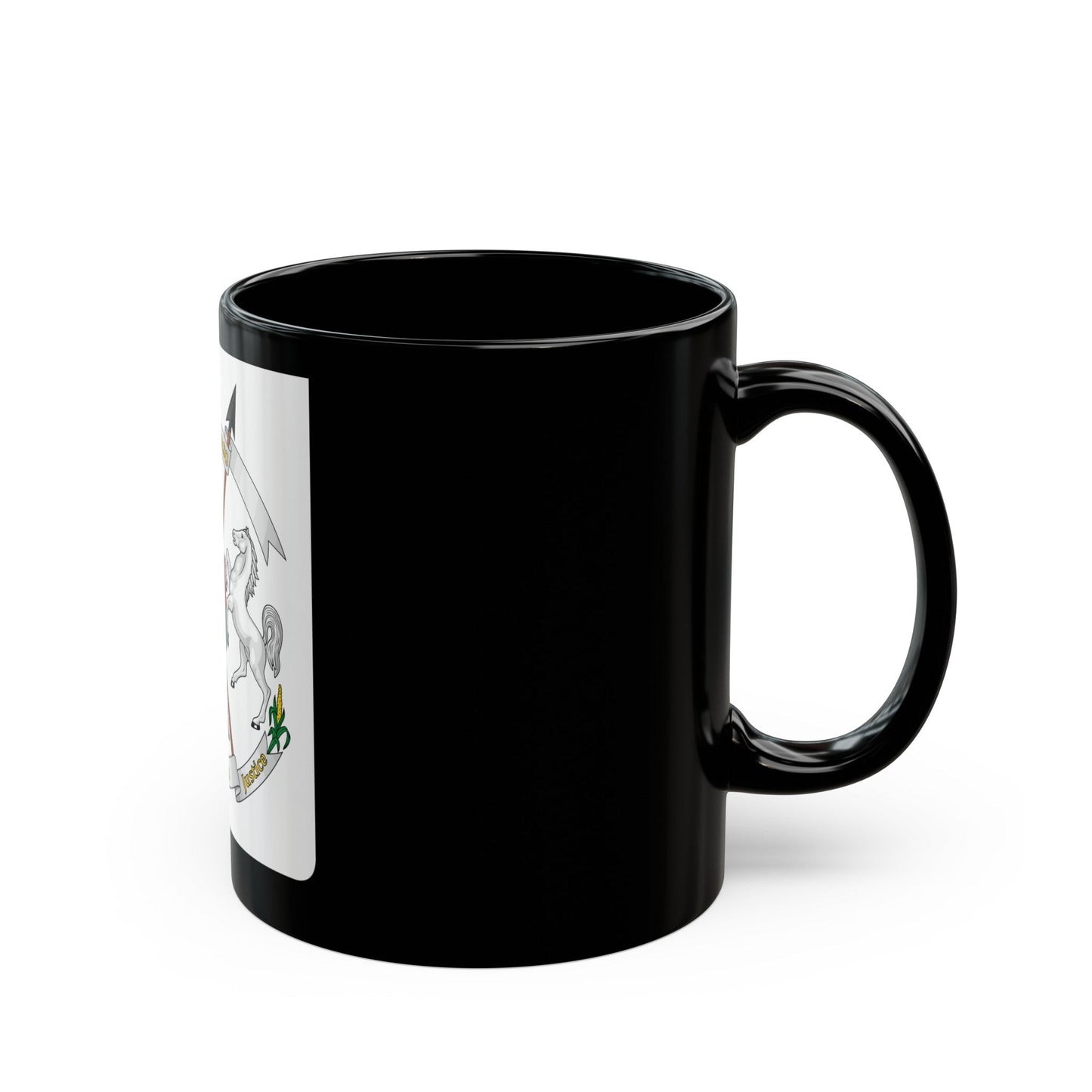 Coat of arms of Burkina Faso - Black Coffee Mug-The Sticker Space