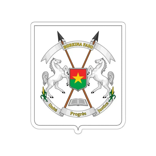 Coat of arms of Burkina Faso STICKER Vinyl Die-Cut Decal 2 Inch - The Sticker Space