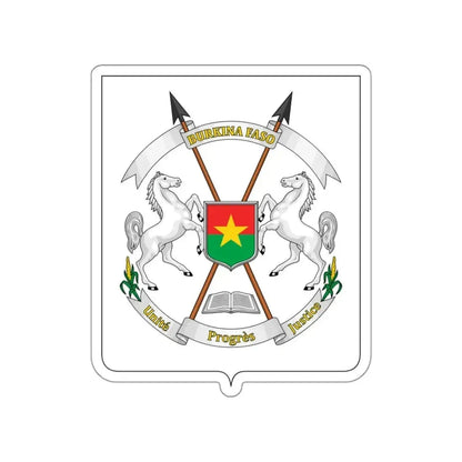 Coat of arms of Burkina Faso STICKER Vinyl Die-Cut Decal - The Sticker Space