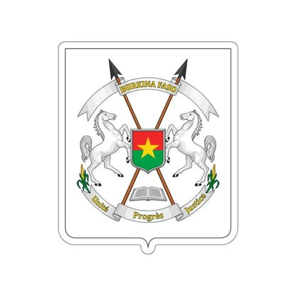 Coat of arms of Burkina Faso STICKER Vinyl Die-Cut Decal - The Sticker Space