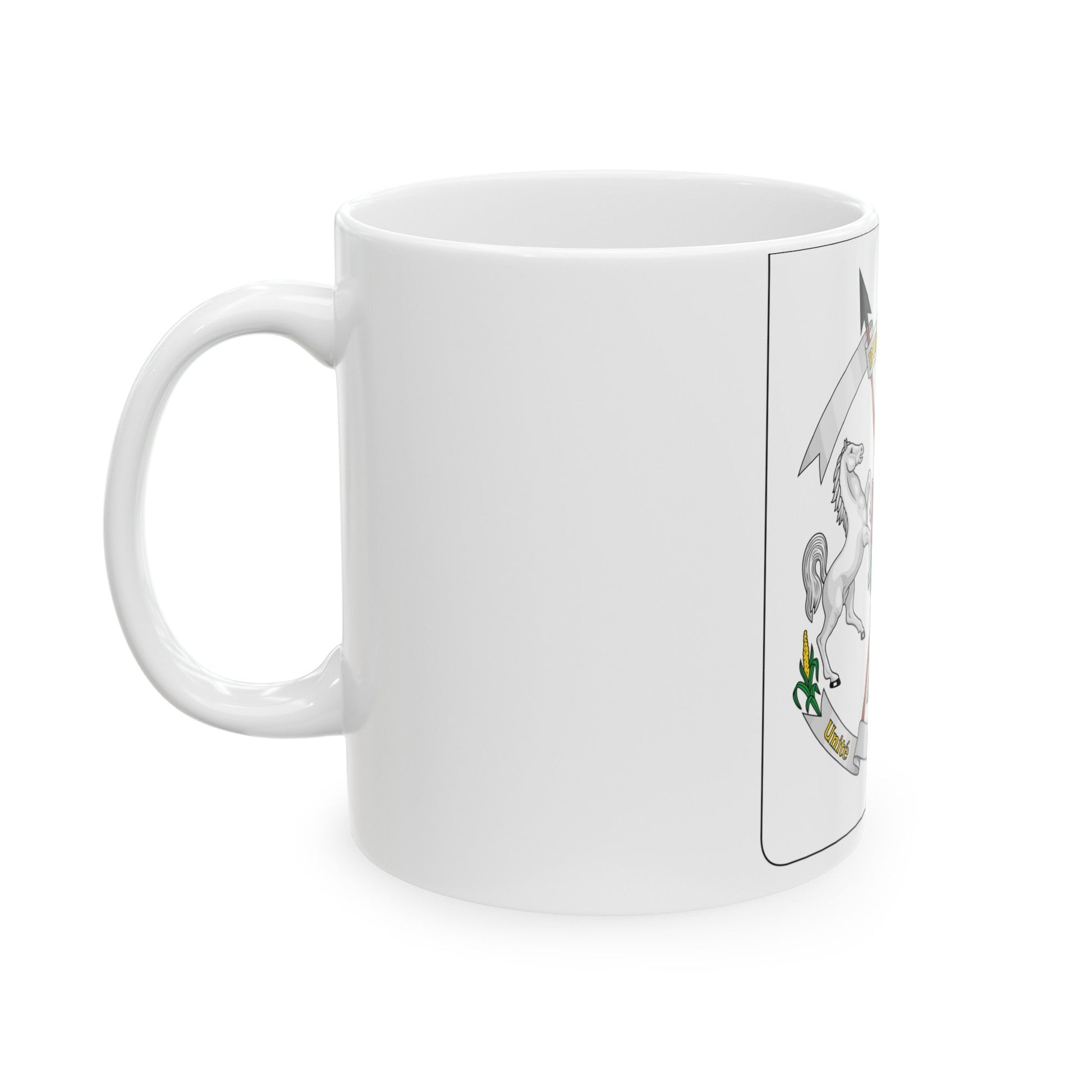 Coat of arms of Burkina Faso - White Coffee Mug-The Sticker Space