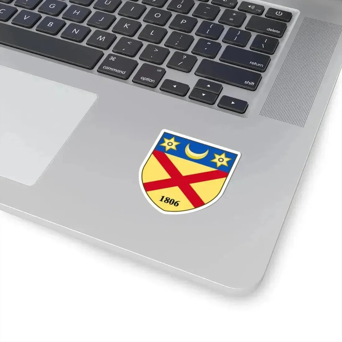 Coat of arms of Burrillville Rhode Island (United States) STICKER Vinyl Kiss-Cut Decal - The Sticker Space