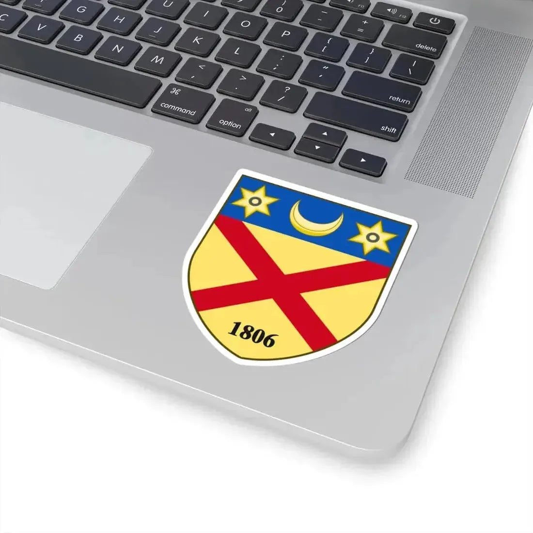 Coat of arms of Burrillville Rhode Island (United States) STICKER Vinyl Kiss-Cut Decal - The Sticker Space