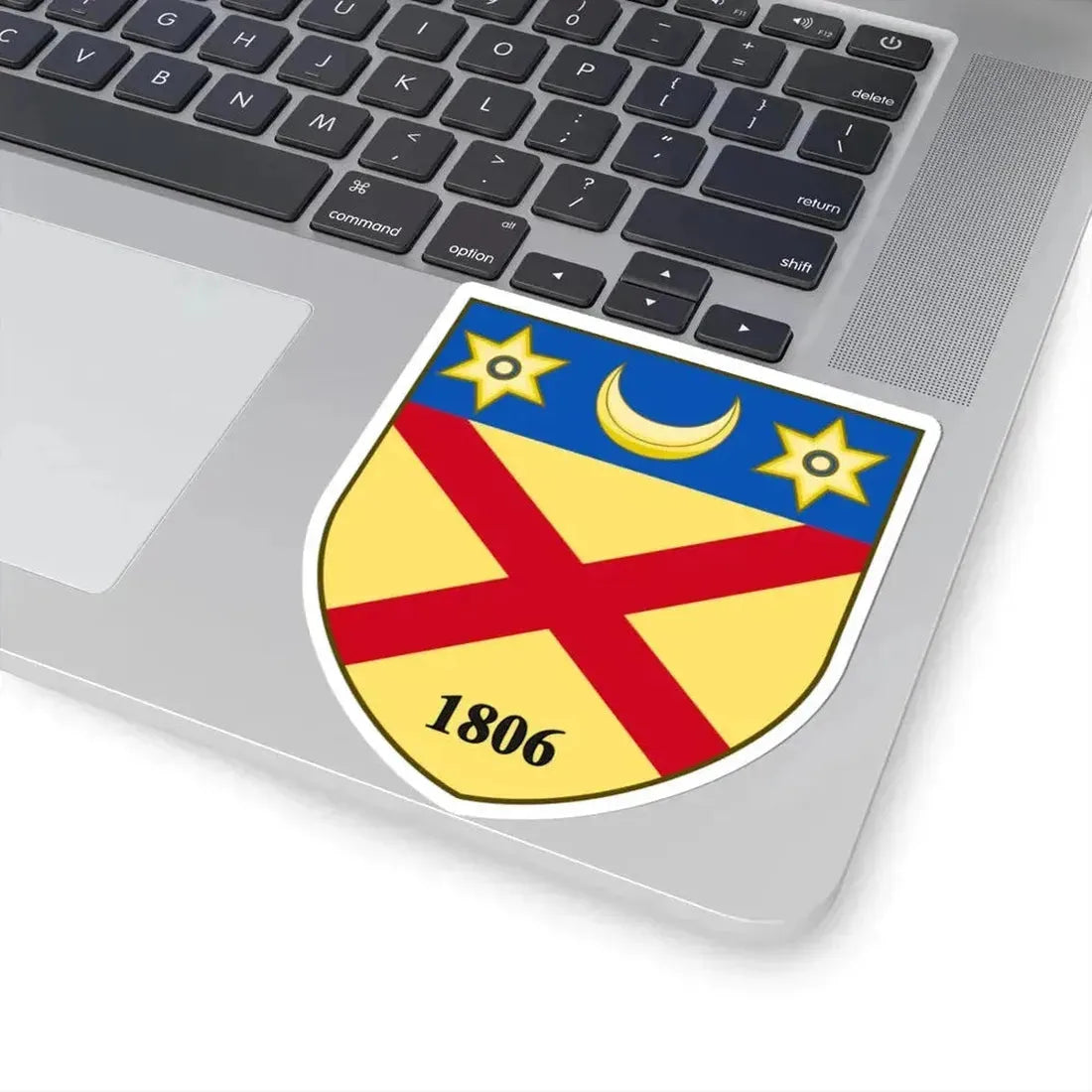 Coat of arms of Burrillville Rhode Island (United States) STICKER Vinyl Kiss-Cut Decal - The Sticker Space