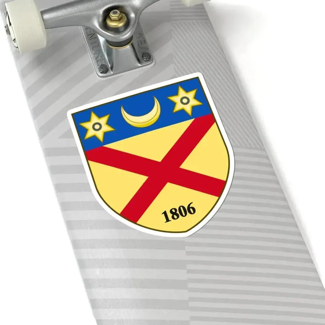 Coat of arms of Burrillville Rhode Island (United States) STICKER Vinyl Kiss-Cut Decal - The Sticker Space