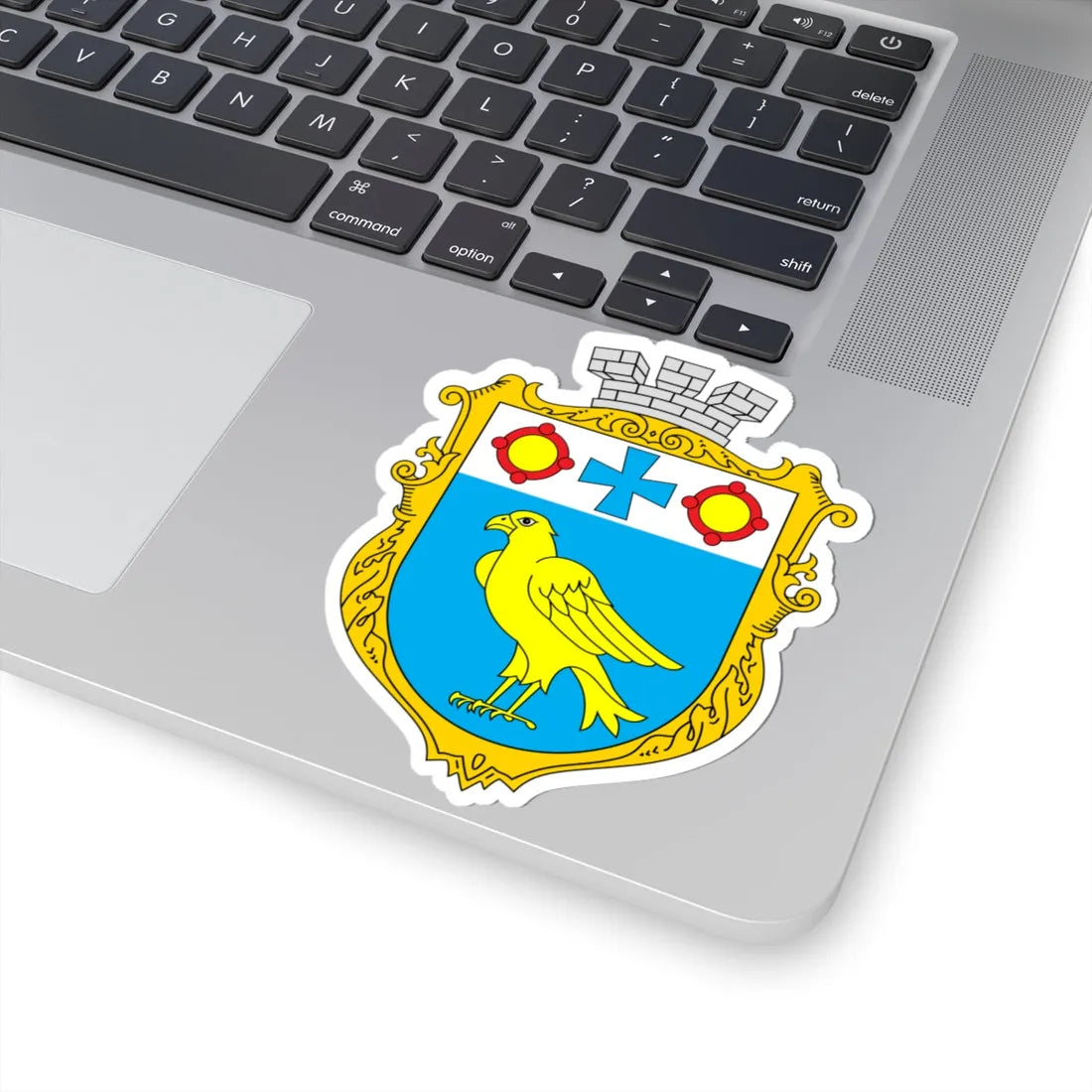 Coat of Arms of Burshtyn (Ukraine) (Coat of Arms) STICKER Vinyl Kiss-Cut Decal - The Sticker Space