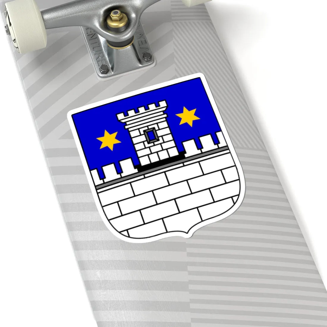 Coat of arms of Cakovec (Croatia) (Coat of Arms) STICKER Vinyl Kiss-Cut Decal - The Sticker Space