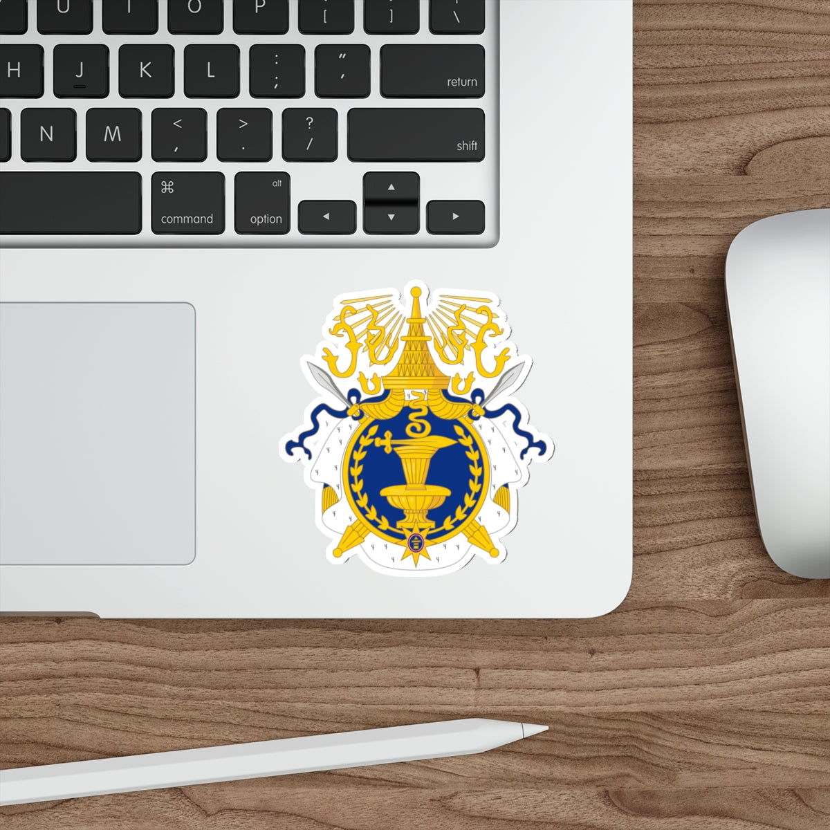 Coat of arms of Cambodia (1864–1970) STICKER Vinyl Die-Cut Decal-The Sticker Space