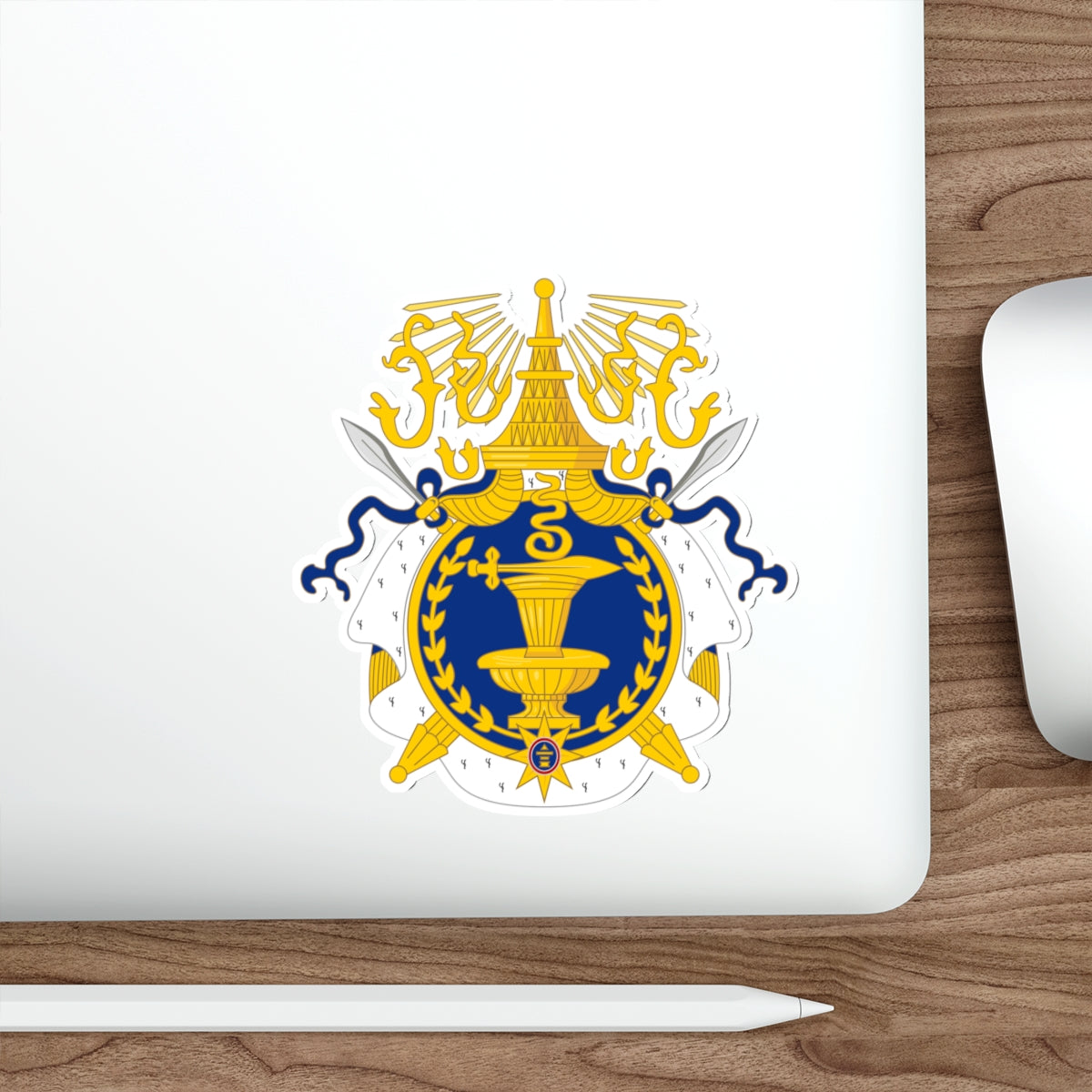 Coat of arms of Cambodia (1864–1970) STICKER Vinyl Die-Cut Decal-The Sticker Space