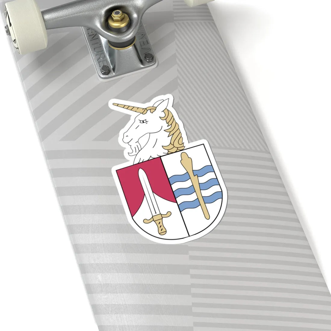 Coat of arms of Camborne Cornwall (England) (Coat of Arms) STICKER Vinyl Kiss-Cut Decal - The Sticker Space