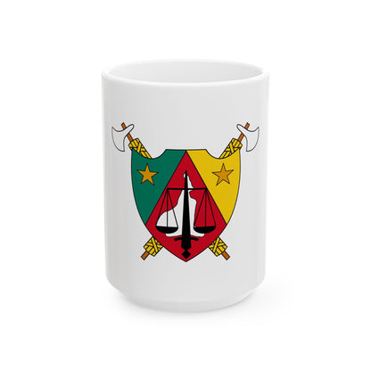 Coat of Arms of Cameroon (1960-1961) - White Coffee Mug