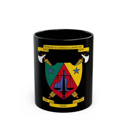 Coat of Arms of Cameroon (1961-1975) - Black Coffee Mug