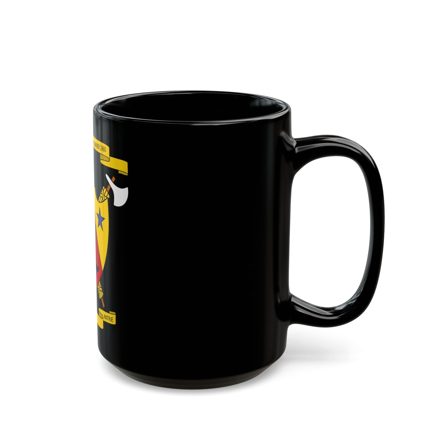 Coat of Arms of Cameroon (1961-1975) - Black Coffee Mug