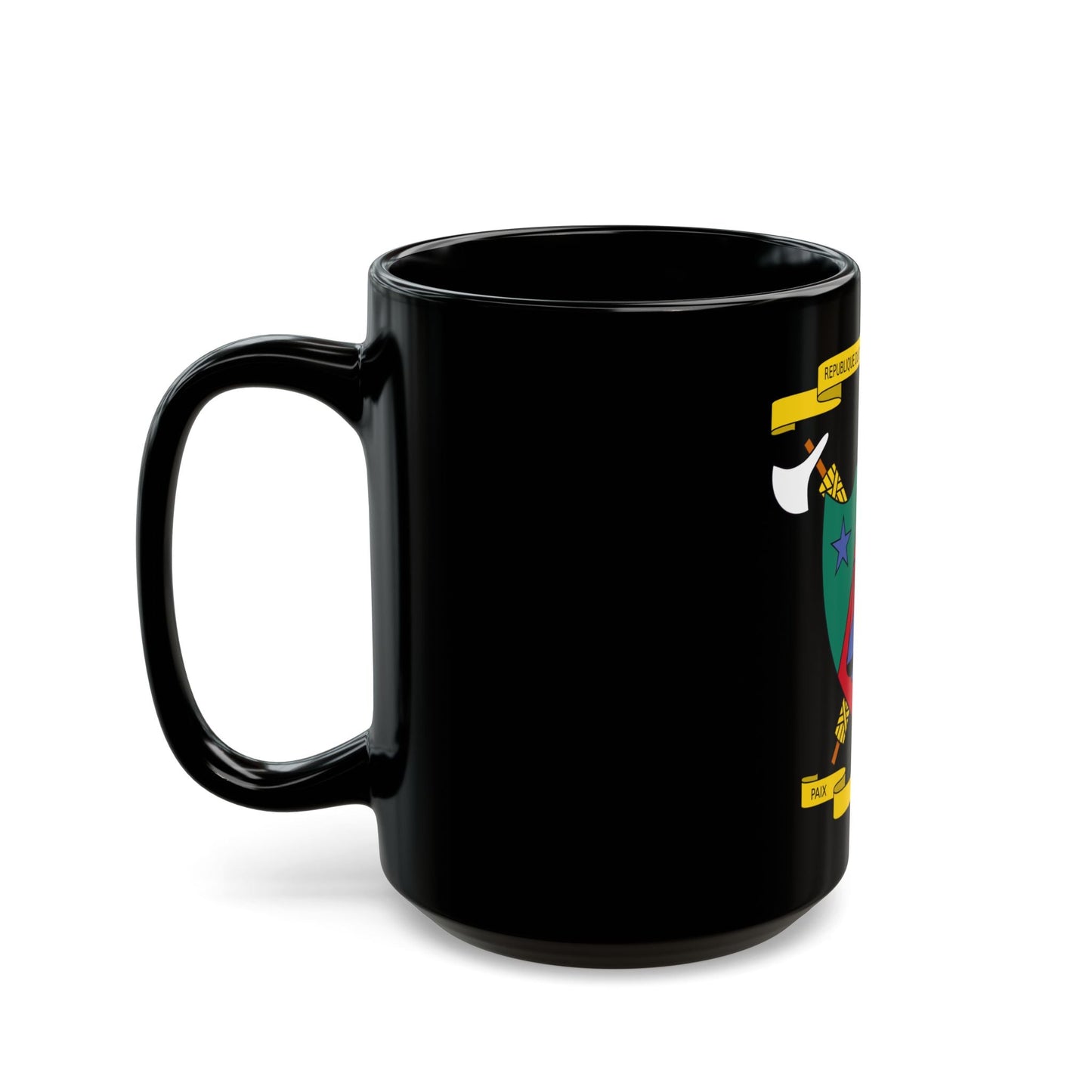 Coat of Arms of Cameroon (1961-1975) - Black Coffee Mug