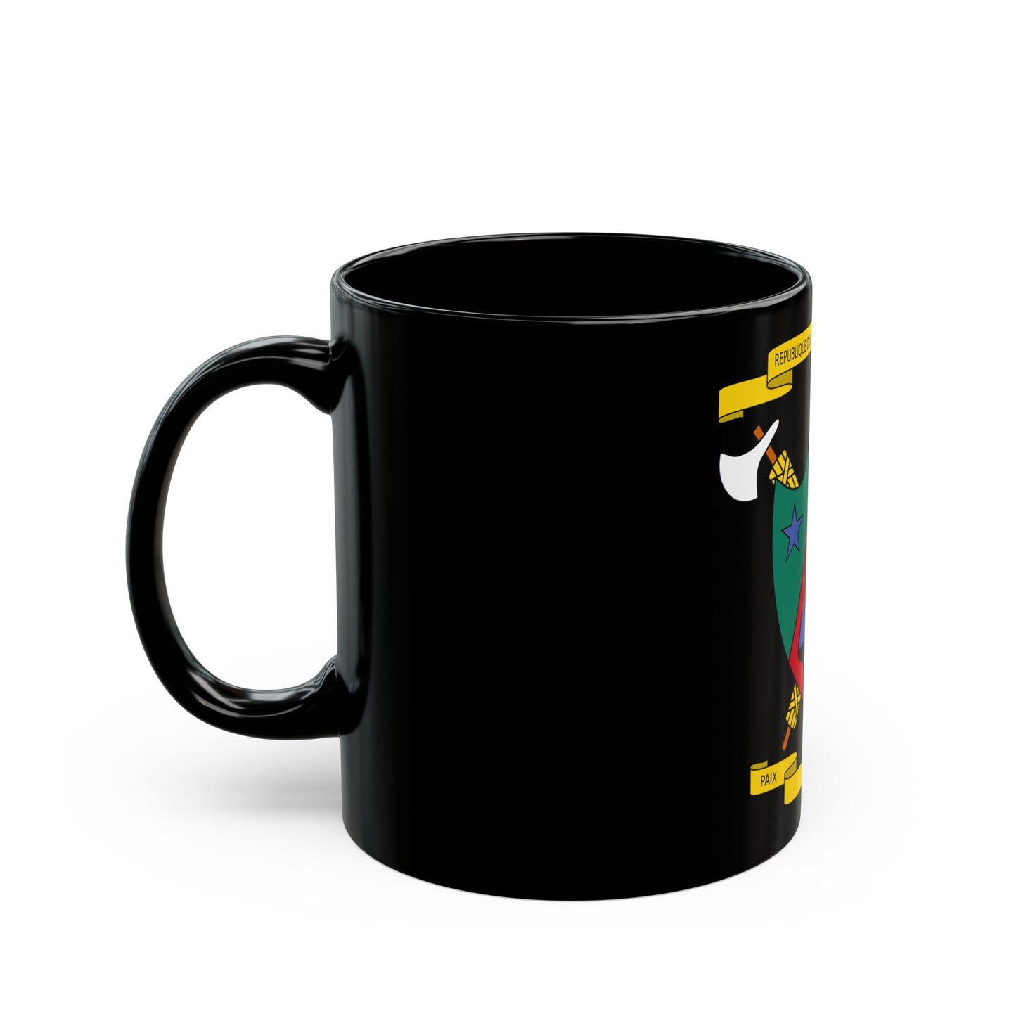 Coat of Arms of Cameroon (1961-1975) - Black Coffee Mug