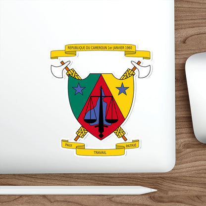 Coat of Arms of Cameroon (1961-1975) STICKER Vinyl Die-Cut Decal-The Sticker Space