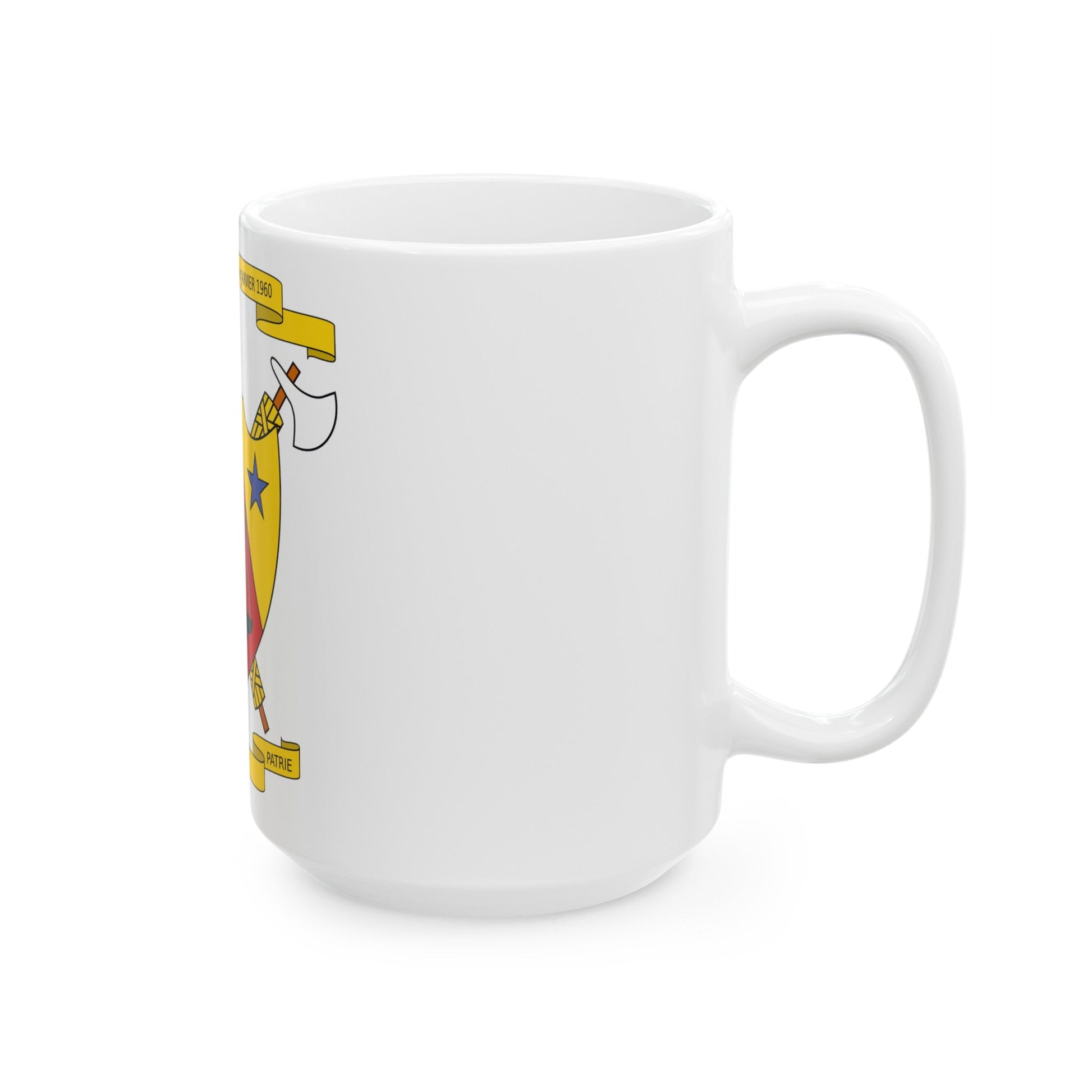 Coat of Arms of Cameroon (1961-1975) - White Coffee Mug-The Sticker Space