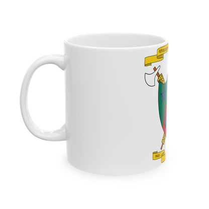 Coat of Arms of Cameroon (1961-1975) - White Coffee Mug-The Sticker Space