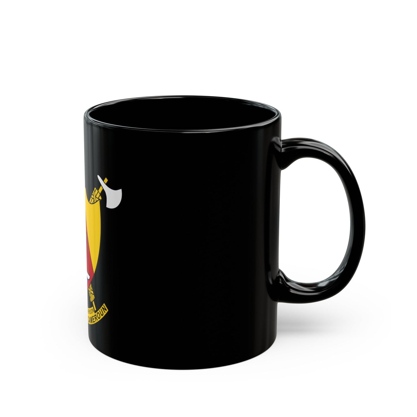 Coat of arms of Cameroon - Black Coffee Mug-The Sticker Space