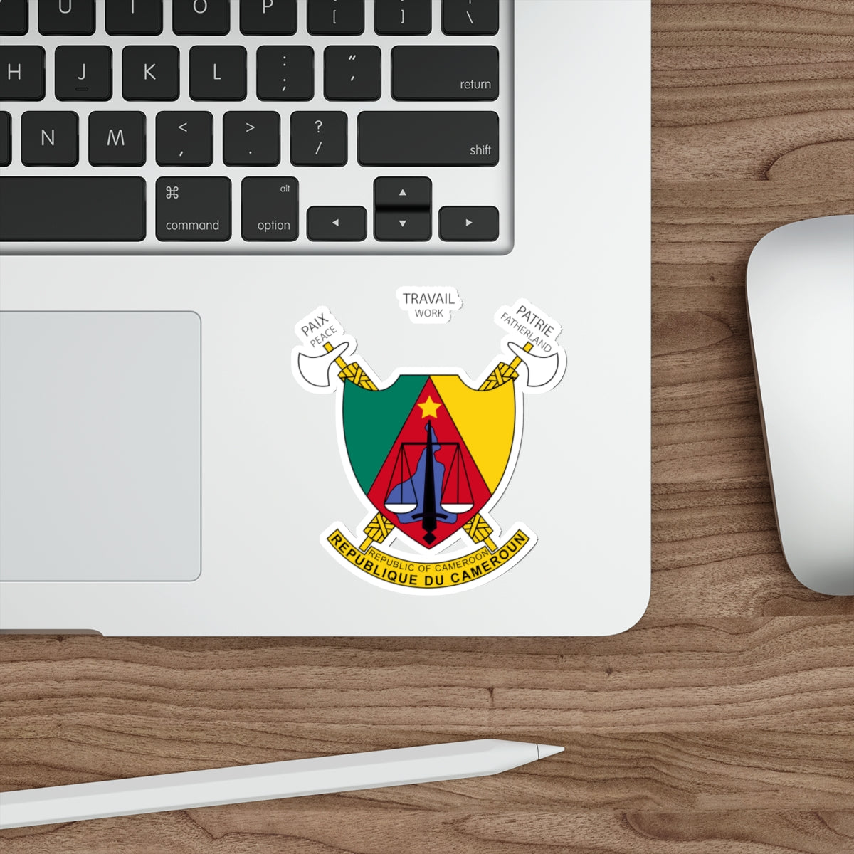 Coat of arms of Cameroon STICKER Vinyl Die-Cut Decal-The Sticker Space