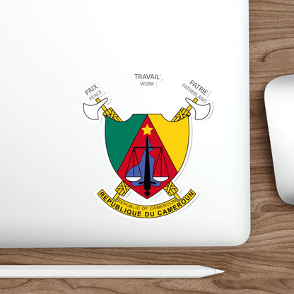 Coat of arms of Cameroon STICKER Vinyl Die-Cut Decal-The Sticker Space