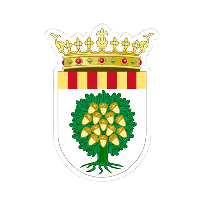 Coat of Arms of Campo de Belchite (Spain) (Coat of Arms) STICKER Vinyl Kiss-Cut Decal 4 Inch White - The Sticker Space