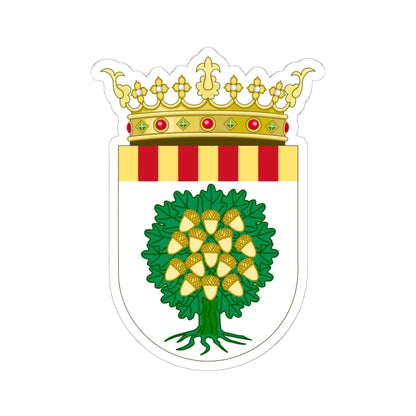 Coat of Arms of Campo de Belchite (Spain) (Coat of Arms) STICKER Vinyl Kiss-Cut Decal 6 Inch White - The Sticker Space