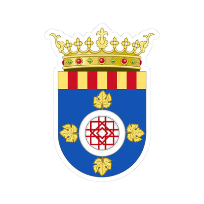 Coat of Arms of Campo de Cariñena (Spain) (Coat of Arms) STICKER Vinyl Kiss-Cut Decal 3 Inch White - The Sticker Space
