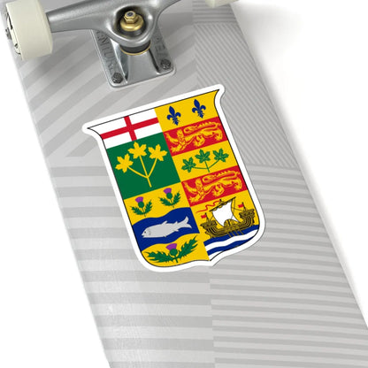 Coat of arms of Canada 1868 (Canada) (Coat of Arms) STICKER Vinyl Kiss-Cut Decal - The Sticker Space