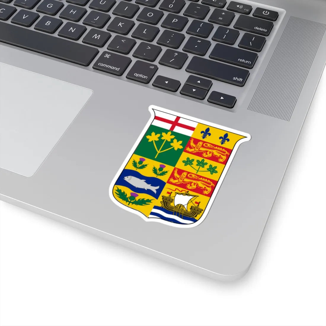 Coat of arms of Canada 1868 (Canada) (Coat of Arms) STICKER Vinyl Kiss-Cut Decal - The Sticker Space