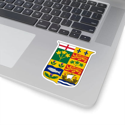 Coat of arms of Canada 1868 (Canada) (Coat of Arms) STICKER Vinyl Kiss-Cut Decal - The Sticker Space