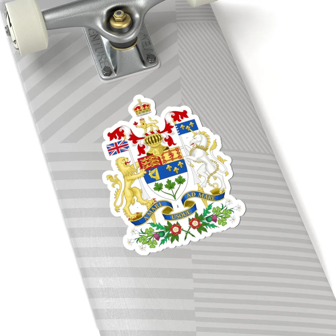 Coat of arms of Canada 1921-1957 (Canada) (Coat of Arms) STICKER Vinyl Kiss-Cut Decal - The Sticker Space